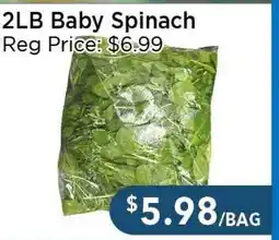 Blue Sky Supermarket 2LB Baby Spinach offer