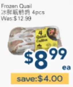 Oceans Fresh Food Market Frozen Quail offer