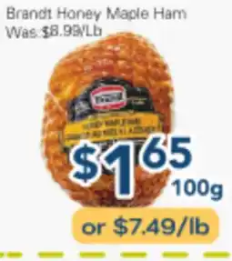 Oceans Fresh Food Market Brandt Honey Maple Ham offer