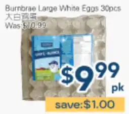 Oceans Fresh Food Market Burnbrae Large White Eggs 30pcs offer