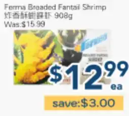 Oceans Fresh Food Market Ferma Breaded Fantail Shrimp offer