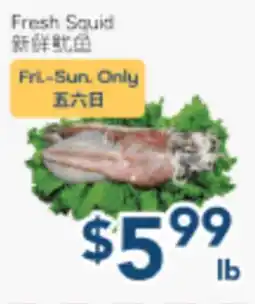 Oceans Fresh Food Market Fresh Squid offer