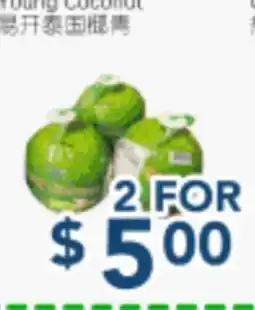 Oceans Fresh Food Market Young Coconut offer