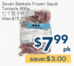 Oceans Fresh Food Market Seven Baskets Frozen Squid Tentacle offer