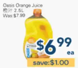 Oceans Fresh Food Market Oasis Orange Juice offer
