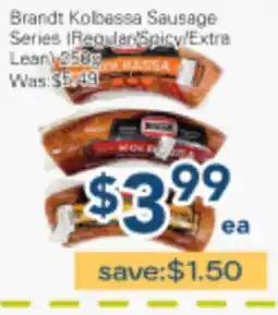 Oceans Fresh Food Market Brandt Kolbassa Sausage Series | Regular | Spicy | Extra Lean offer
