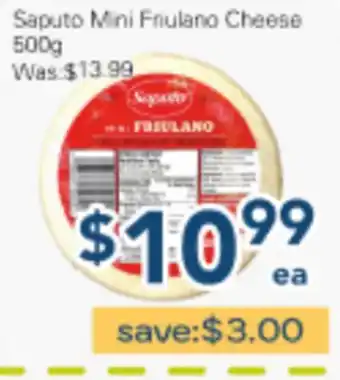 Oceans Fresh Food Market Saputo Mini Friulano Cheese offer