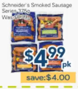 Oceans Fresh Food Market Schneider's Smoked Sausage Series offer