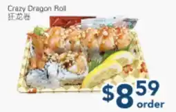 Oceans Fresh Food Market Crazy Dragon Roll offer
