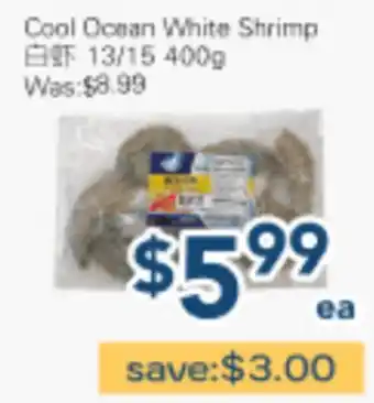 Oceans Fresh Food Market Cool Ocean White Shrimp offer