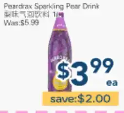 Oceans Fresh Food Market Peadrax Sparkling Pear Drink offer