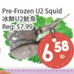 Fresh Palace Supermarket Pre-Frozen U2 Squid offer