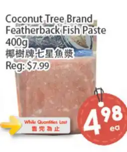 Fresh Palace Supermarket Coconut Tree Brand Featherback Fish Paste offer