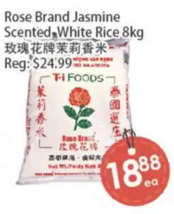 Fresh Palace Supermarket Rose Brand Jasmine Scented White Rice offer