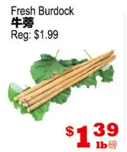 Yuan Ming Supermarket Fresh Burdock offer