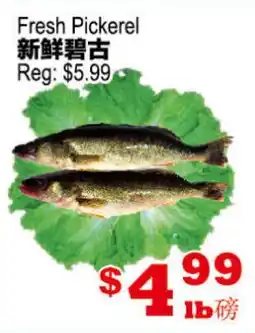Yuan Ming Supermarket Fresh Pickerel offer