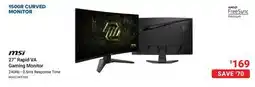 Visions Electronics MSI 27 Rapid VA Gaming Monitor offer