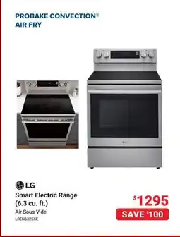Visions Electronics LG Smart Electric Range (6.3 cu. ft.) offer