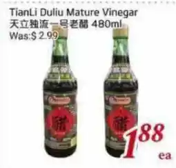 Tone Tai Supermarket TianLi Duliu Mature Vinegar offer