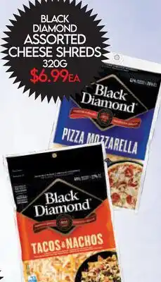 Fiesta Farms BLACK DIAMOND ASSORTED CHEESE SHREDS offer