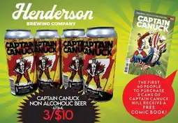 Fiesta Farms CAPTAIN CANUCK NON ALCOHOLIC BEER offer