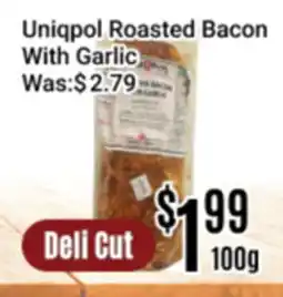Nations Fresh Foods Uniqpol Roasted Bacon With Garlic offer