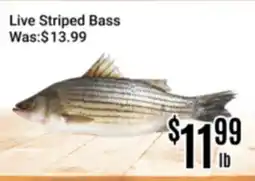 Nations Fresh Foods Live Striped Bass offer