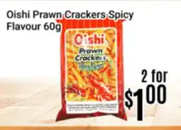 Nations Fresh Foods Oishi Prawn Crackers Spicy Flavour offer