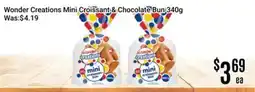 Nations Fresh Foods Wonder Creations Mini Croissant & Chocolate Bun offer
