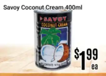 Nations Fresh Foods Savoy Coconut Cream offer