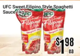 Nations Fresh Foods UFC Sweet Filipino Style Spaghetti Sauce offer