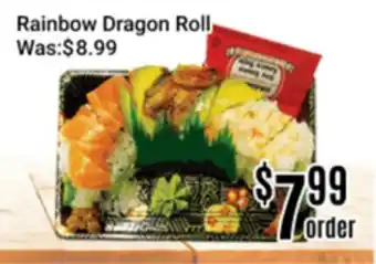 Nations Fresh Foods Rainbow Dragon Roll offer