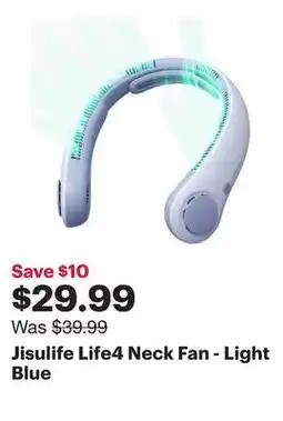 Best Buy Jisulife Life4 Neck Fan - Light Blue offer