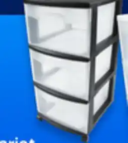 Walmart Sterilite 3~Drawer medium cart offer