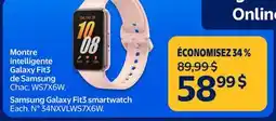 Walmart Samsung Galaxy Fit3 smartwatch offer