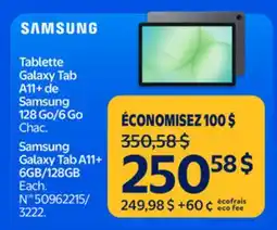 Walmart Samsung Galaxy Tab A11+ 6GB/128GB offer