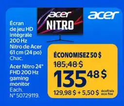 Walmart Acer Nitro 24 FHD 200 Hz gaming monitor offer