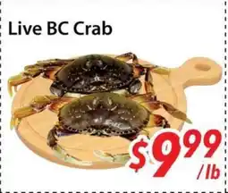 Bestco Food Mart Live BC Crab offer