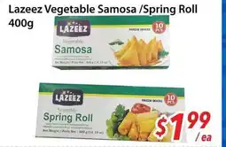 Bestco Food Mart Lazeez Vegetable Samosa/Spring Roll offer