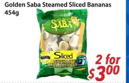 Bestco Food Mart Golden Saba Steamed Sliced Bananas offer