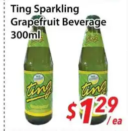 Bestco Food Mart Ting Sparkling Grapefruit Beverage offer