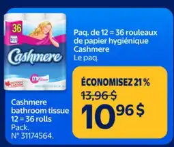 Walmart Cashmere bathroom tissue 12 = 36 rolls offer