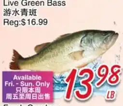 Foody Mart Live Green Bass offer