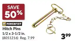 Princess Auto Hitch Pins 1/2 x 3-1/2 in offer