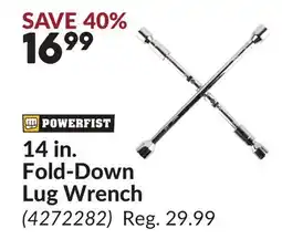 Princess Auto 14 in. Fold-Down Lug Wrench offer