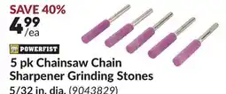 Princess Auto 5 pk Chainsaw Chain Sharpener Grinding Stones offer