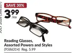 Princess Auto Reading Glasses, Assorted Powers and Styles offer