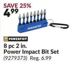 Princess Auto 8 pc 2 in. Power Impact Bit Set offer