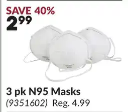 Princess Auto 3 pk N95 Masks offer