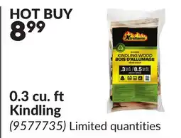 Princess Auto 0.3 cu. ft Kindling offer